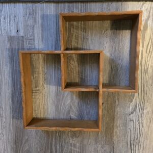 Antique Brown Wall Shelf. Made In Japan. See Pics For Measurements.